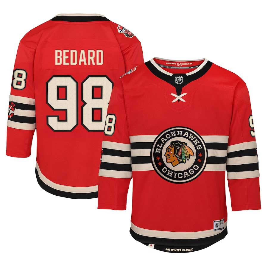 Connor Bedard Chicago Blackhawks 2025 Winter Classic Youth Premier Jersey