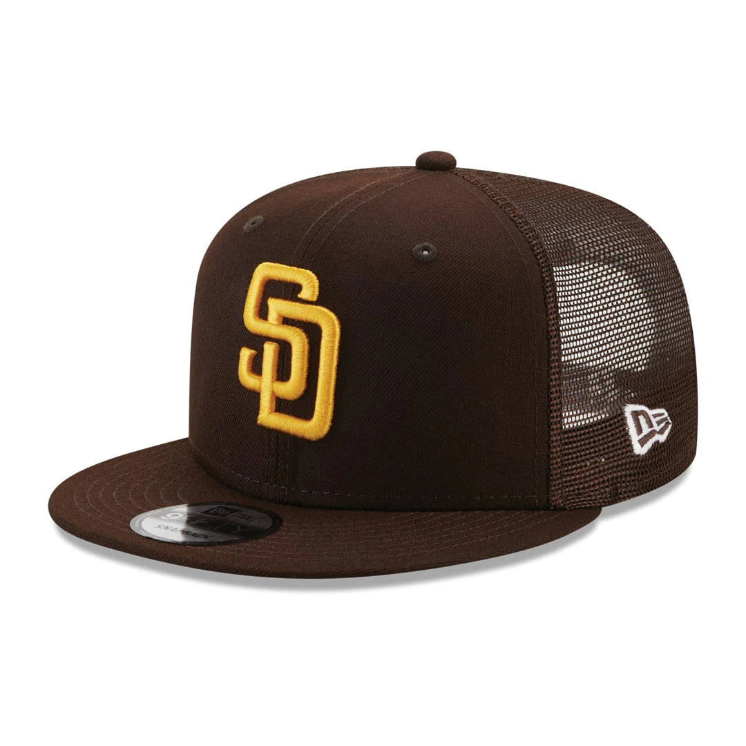 SAN DIEGO PADRES TRUCKER 9FIFTY SNAPBACK HAT BROWN
