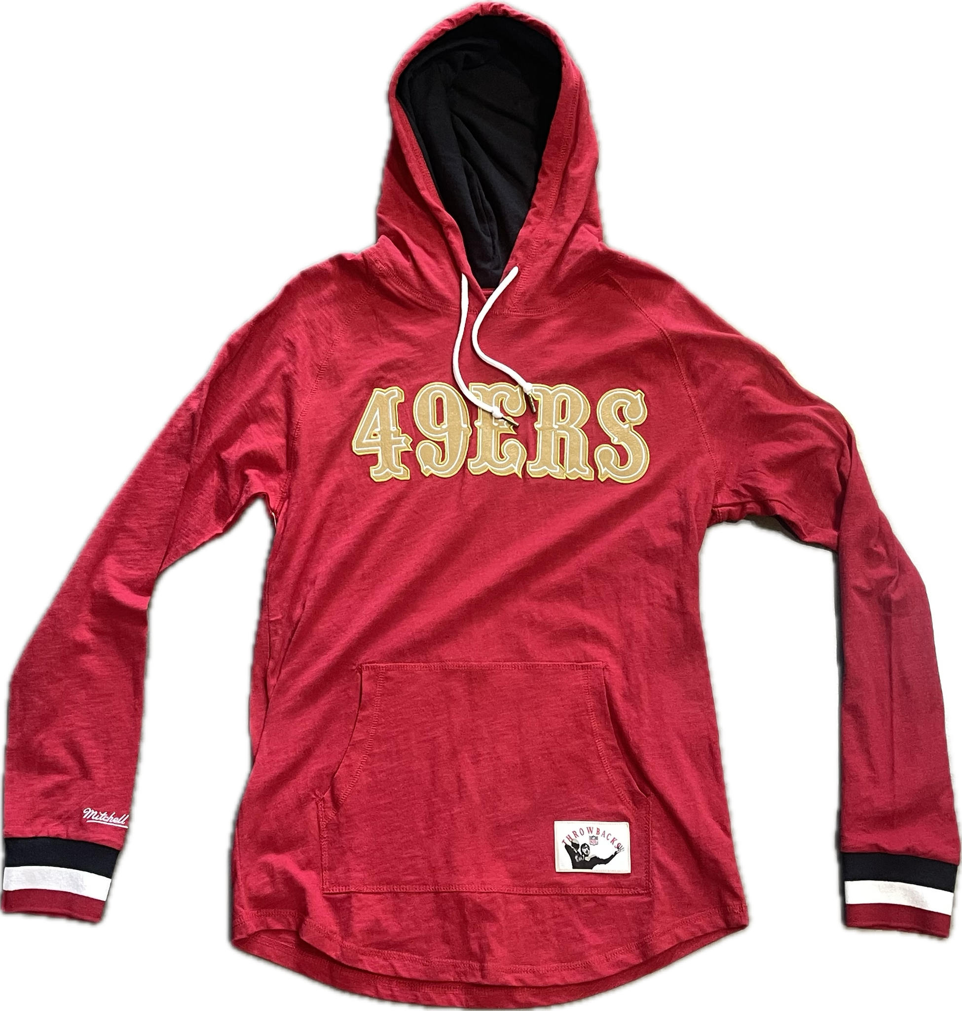 San Francisco 49ers Legendary Slub Long Sleeve Full-Front Embroidery Hood
