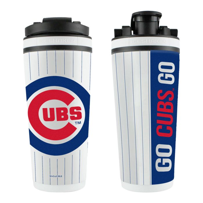 CHICAGO CUBS 26OZ 4D STAINLESS STEEL ICE SHAKER