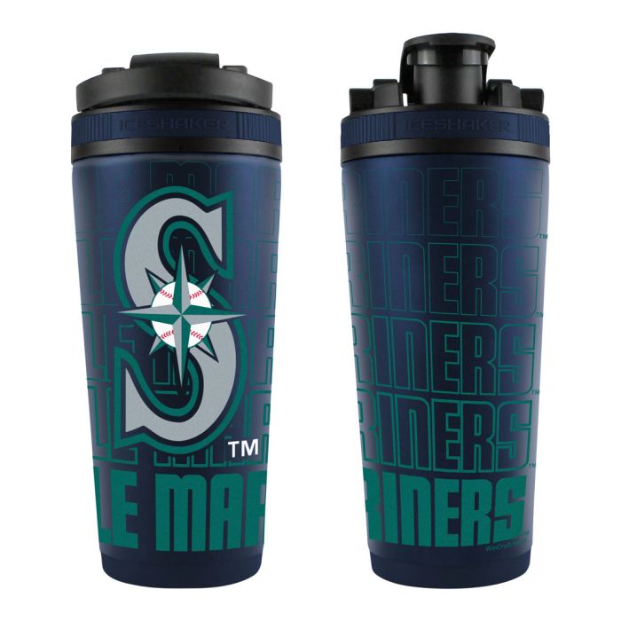 Seattle Mariners 26oz 4D Stainless Steel Ice Shaker - BLUE