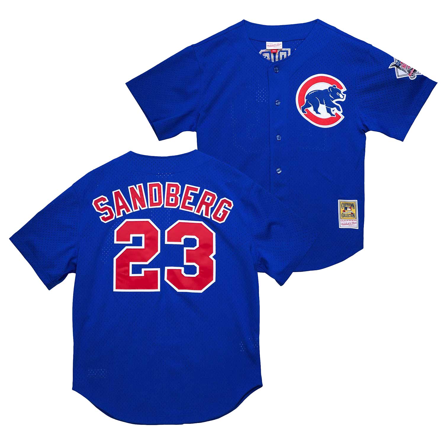 Chicago Cubs Ryne Sandberg Youth Cooperstown Mesh Batting Practice Jersey - Royal