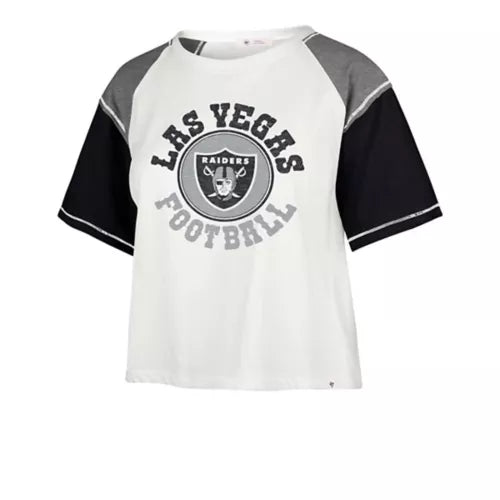 Las Vegas Raiders Sandstone Center Stage Crop T-Shirt