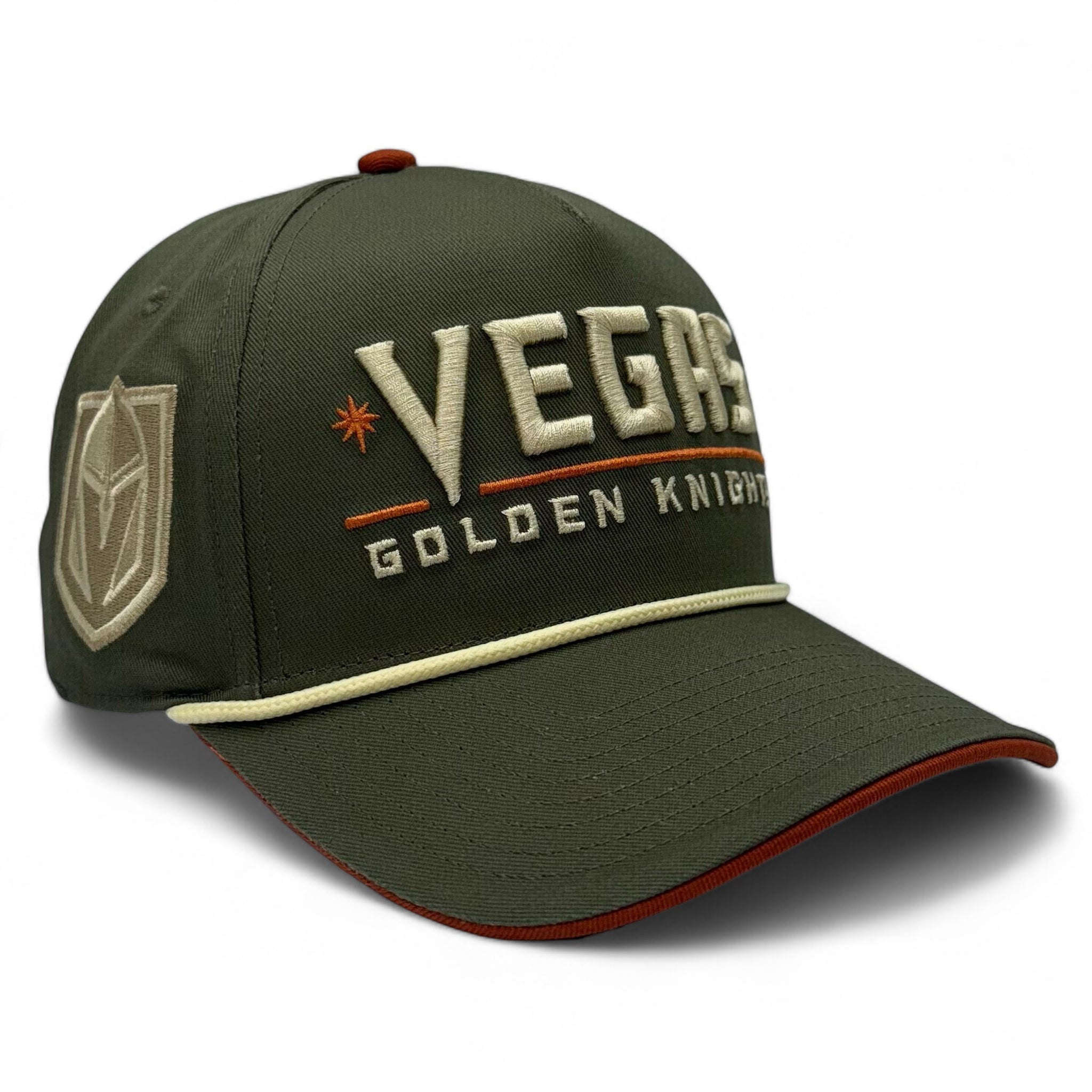Vegas Golden Knights Harvester Rope Snapback Hat - Green