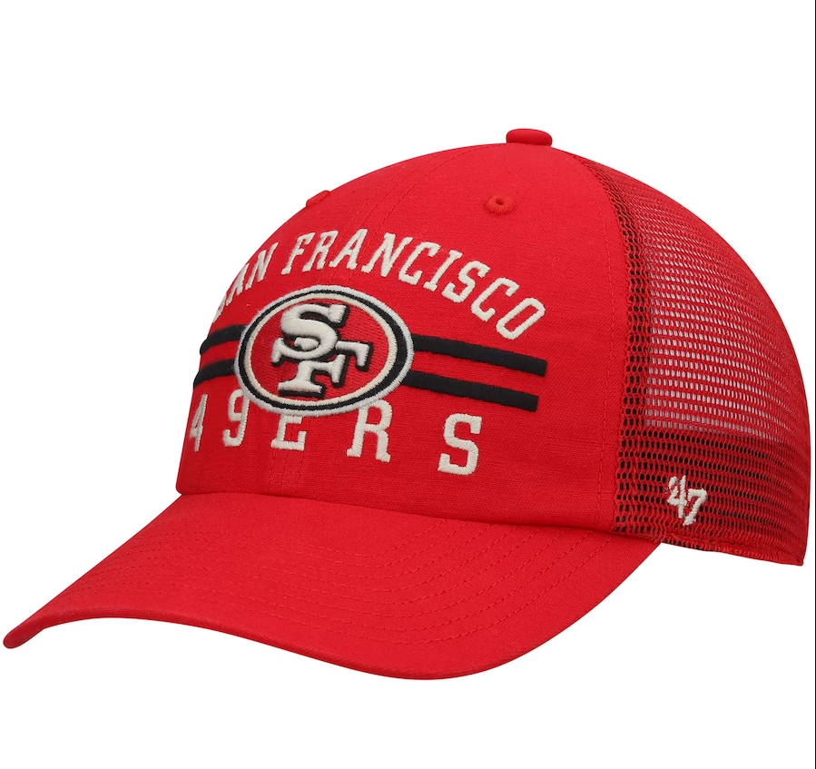 San Francisco 49ers '47 Highpoint Trucker Clean Up Snapback Hat - Scarlet