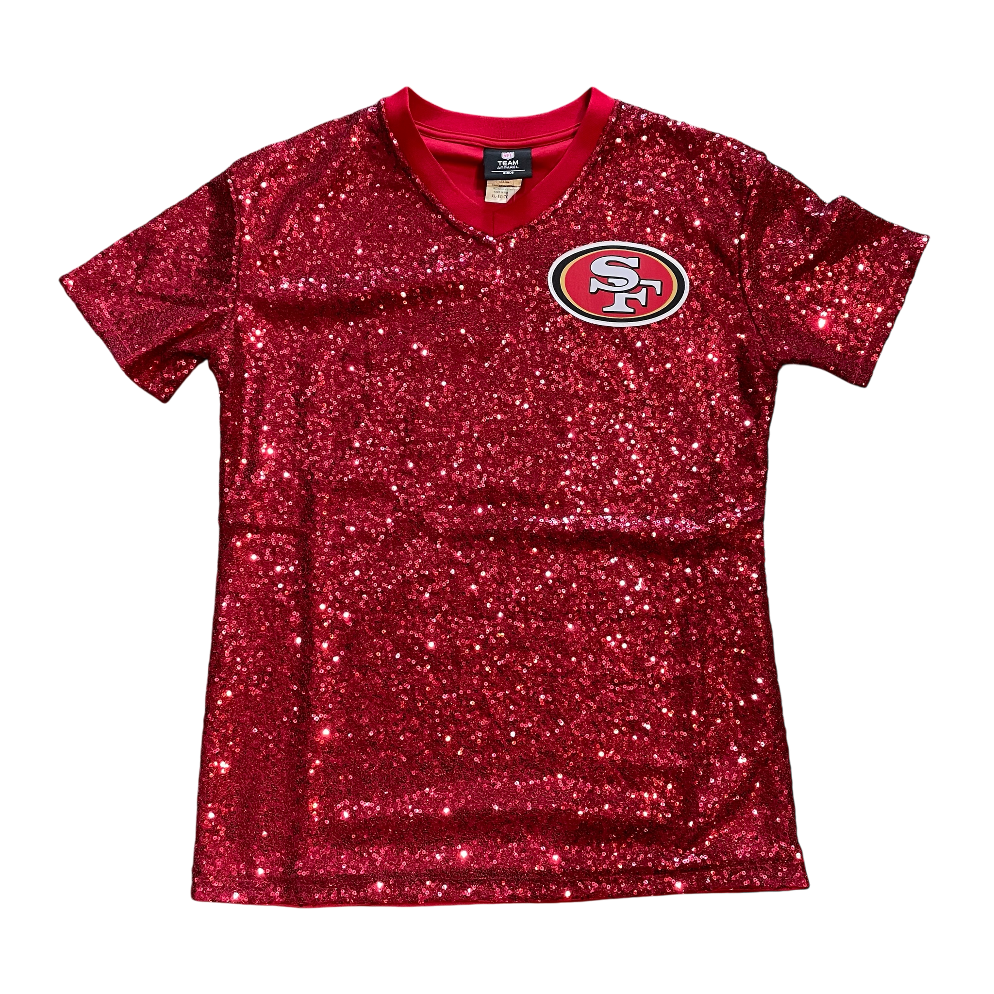 San Francisco 49ers Christian McCaffrey Sequin Jersey Juniors