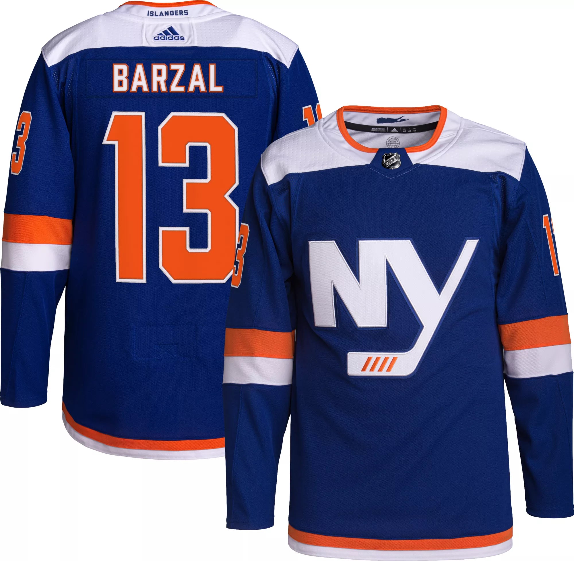 New York Islanders Men's Adidas Mathew Barzal #13 ADIZERO Alternate Authentic Jersey
