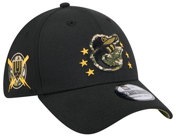 Baltimore Orioles New Era 2024 Armed Forces Day 39THIRTY Flex Hat - Black