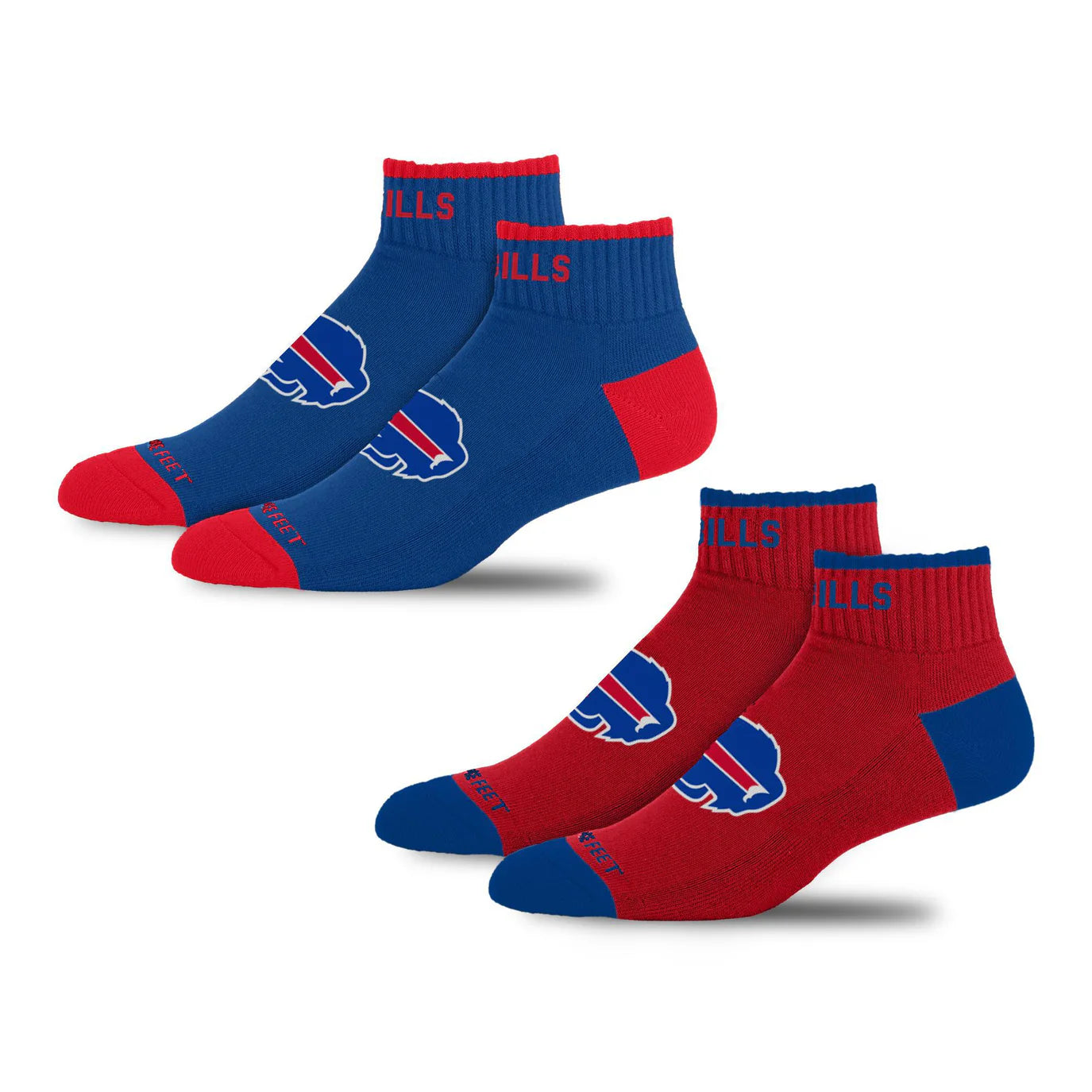 Buffalo Bills Front and Center Socks - 2 Pack
