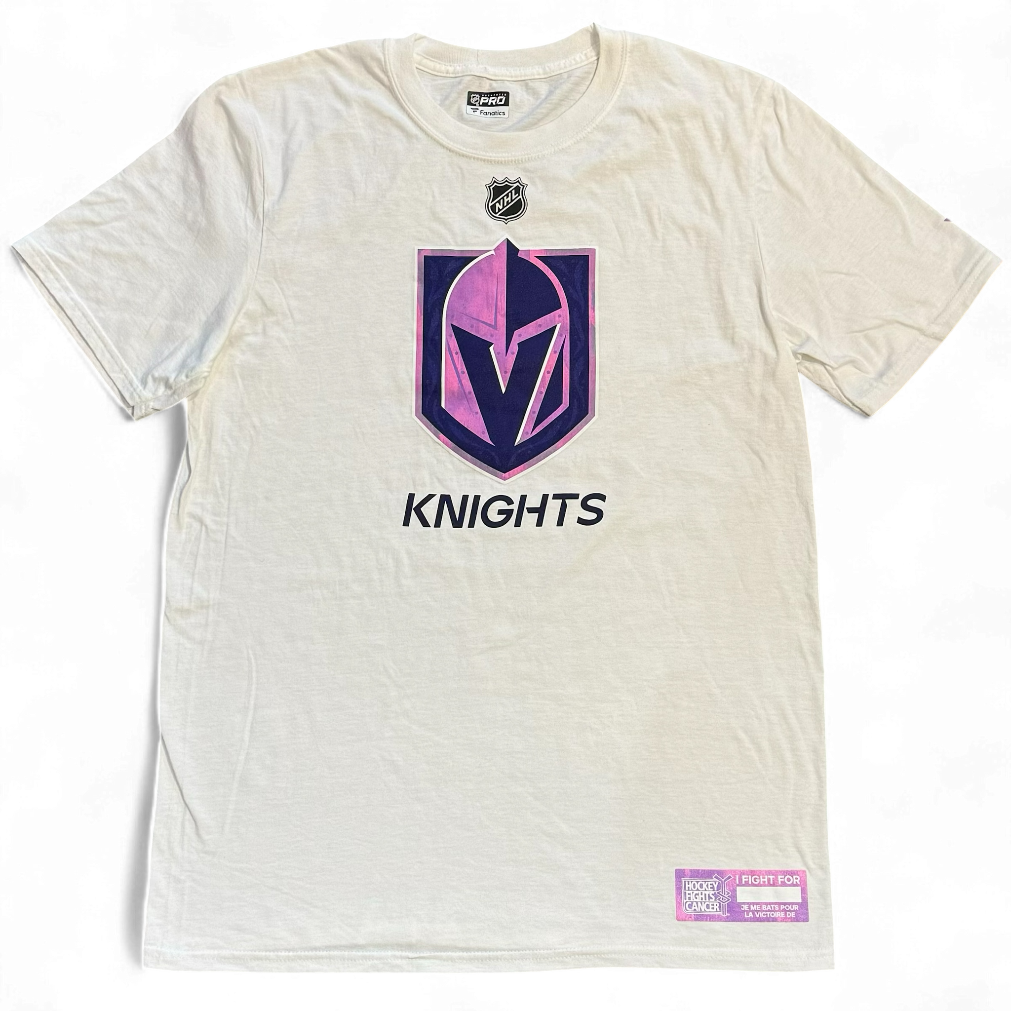 Vegas Golden Knights Hockey Fights Cancer Authentic Pro T-Shirt HFC