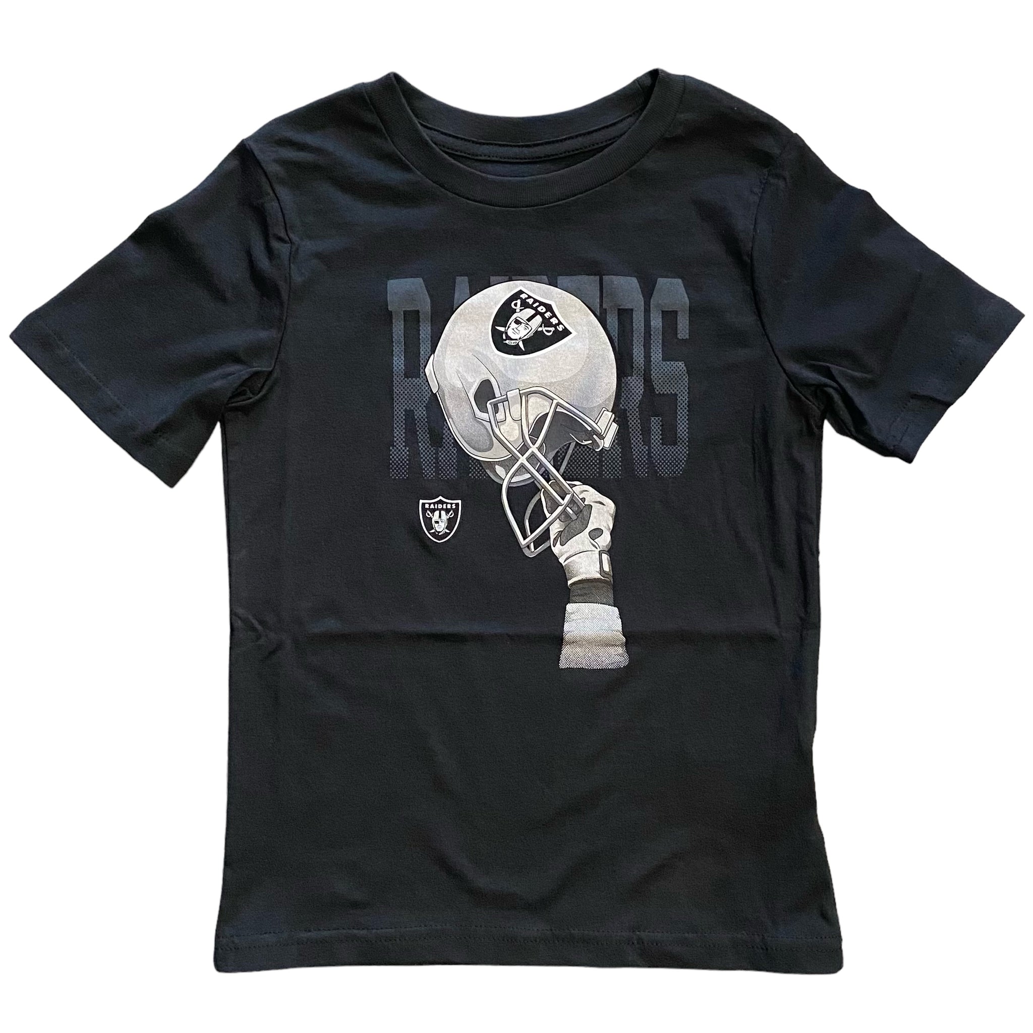 Las Vegas Raiders Kids High Helmet Shirt - Black