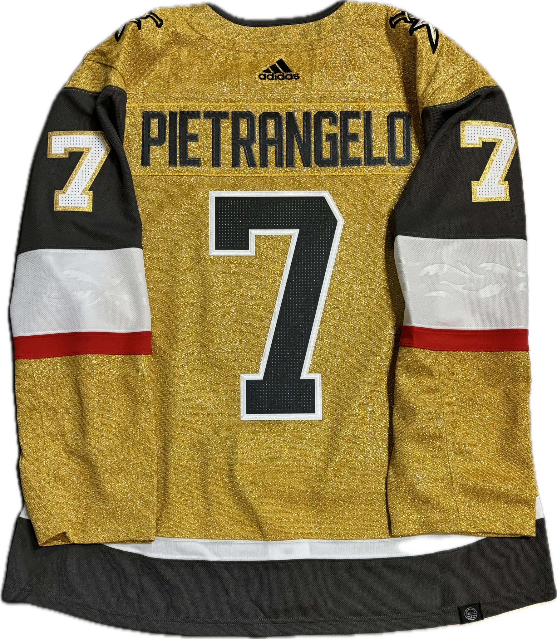 Vegas Golden Knights Alex Pietrangelo #7 Men's Adidas Authentic Home Jersey - Gold ***