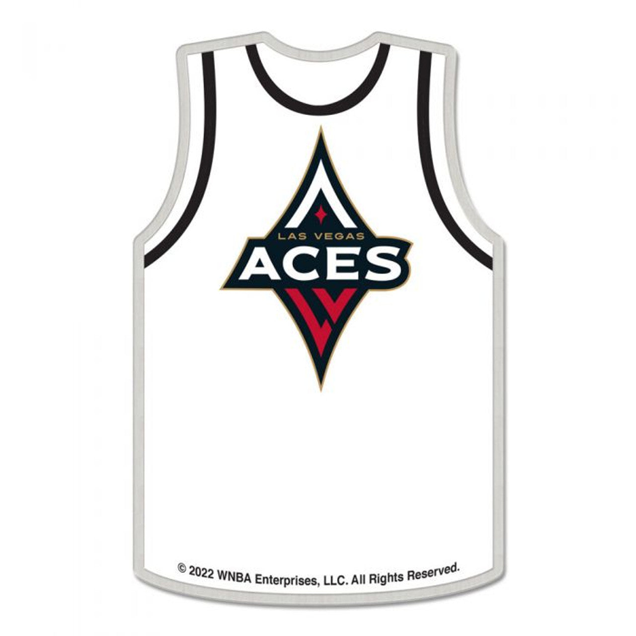 Las Vegas Aces white Jersey Pin