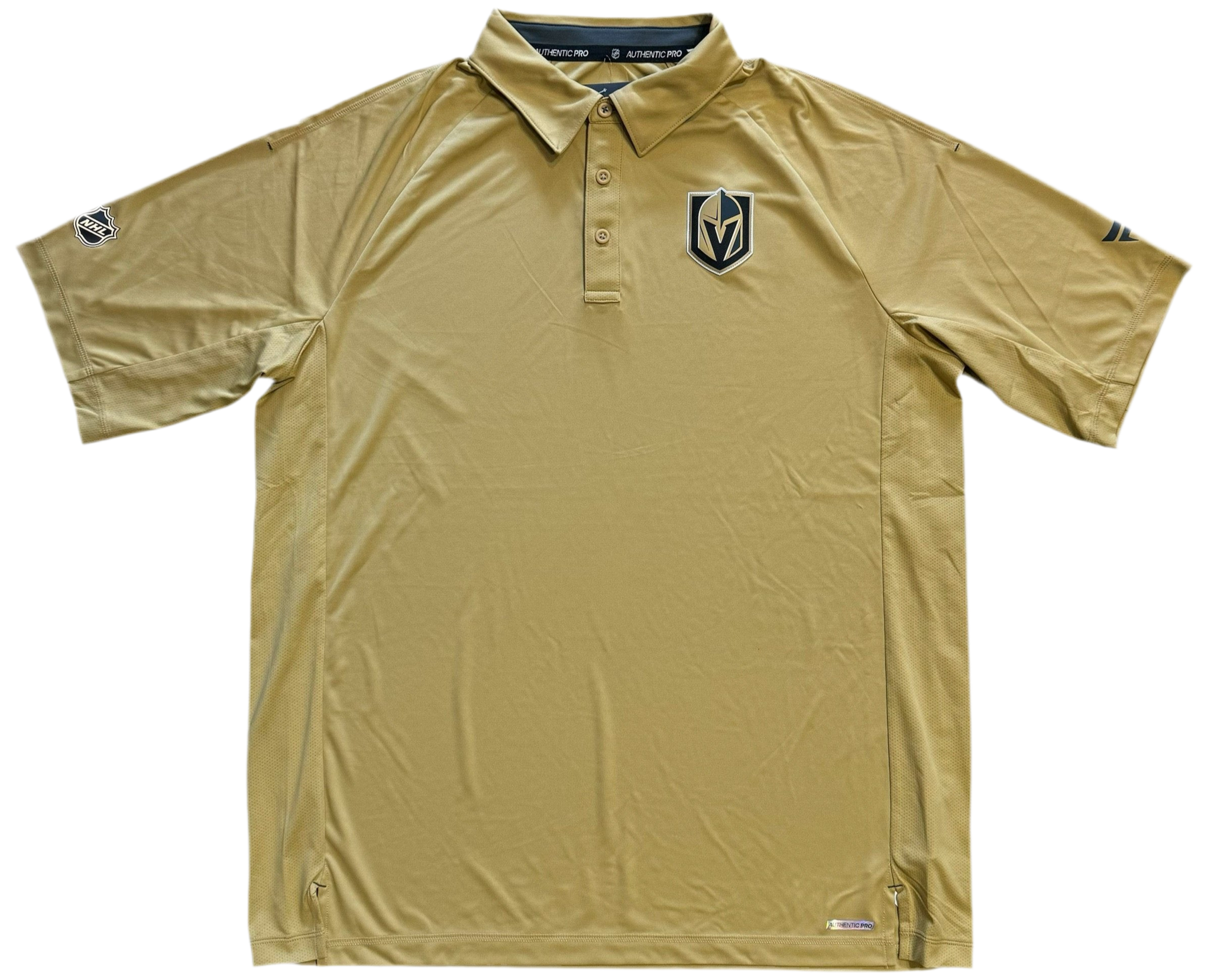 Vegas Golden Knights Men's 2024 Authentic Pro Rink Polo - Gold