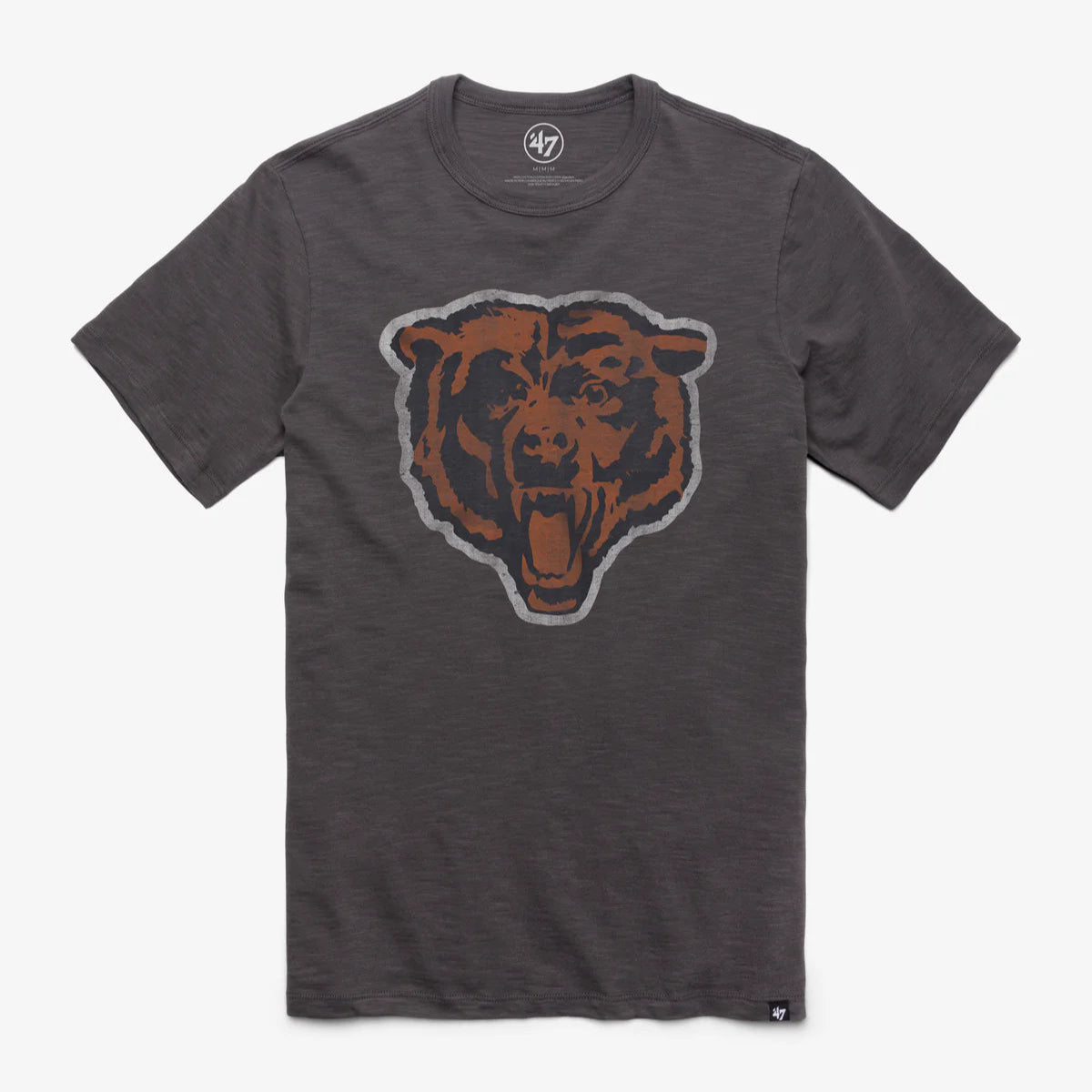 Chicago Bears Men's '47 Historic Grit Vintage Scrum Tee - Charcoal