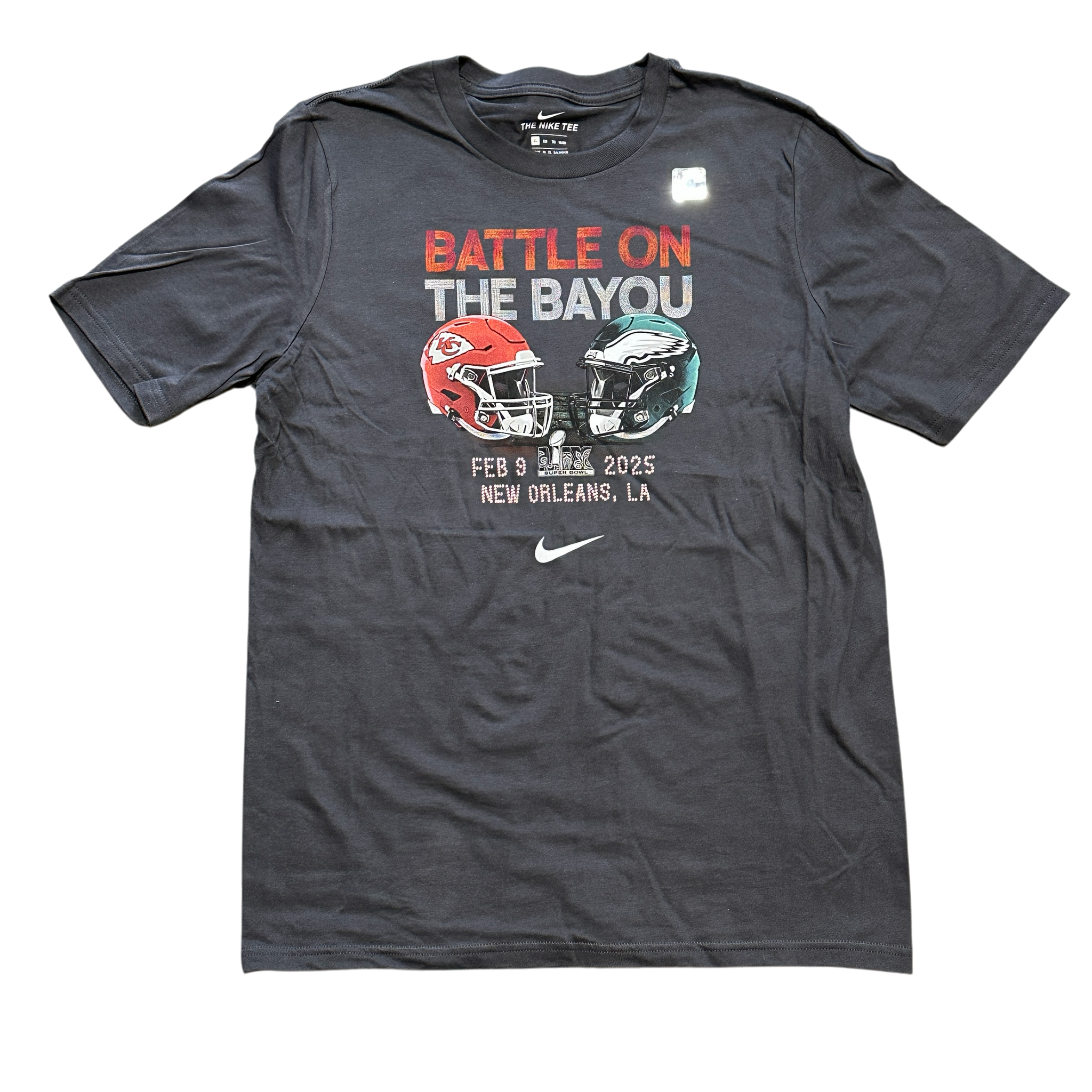 Battle on the Bayou youth Kansas City Chiefs vs. Philadelphia Eagles Super Bowl LIX Matchup T-Shirt