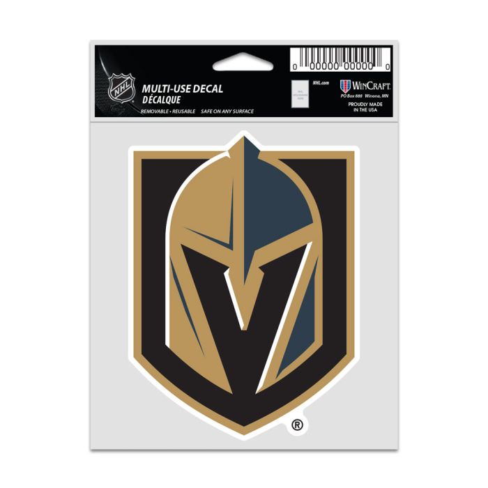 Vegas Golden Knights Multi Use Fan Decals 3.75" x 5"