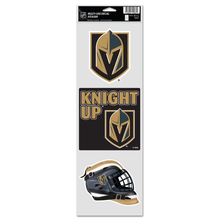 Vegas Golden Knights Knight Up Fan Decals 3.75" x 12"