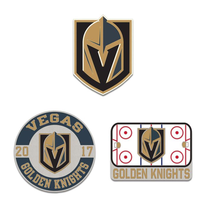 Vegas Golden Knights Collector Enamel Pin Set of 3