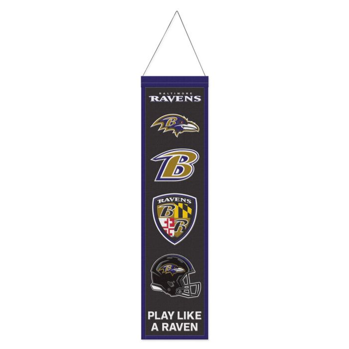 Baltimore Ravens Evolution 8" x 32" Wool Banner