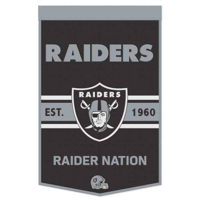 Las Vegas Raiders Established 24" x 38" Wool Banner
