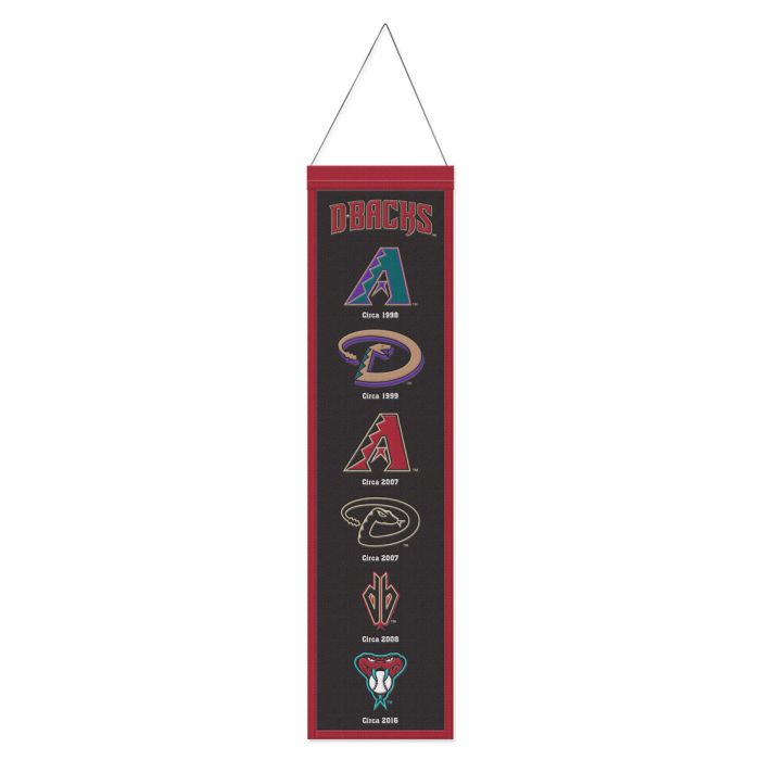 ARIZONA DIAMONDBACKS WOOL BANNER 8" X 32"