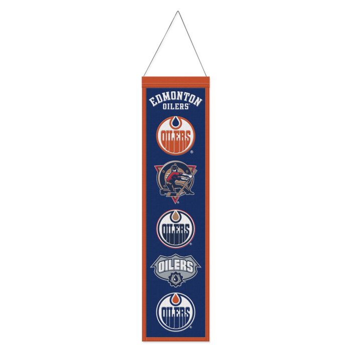 Edmonton Oilers Evolution 8" x 32" Wool Banner