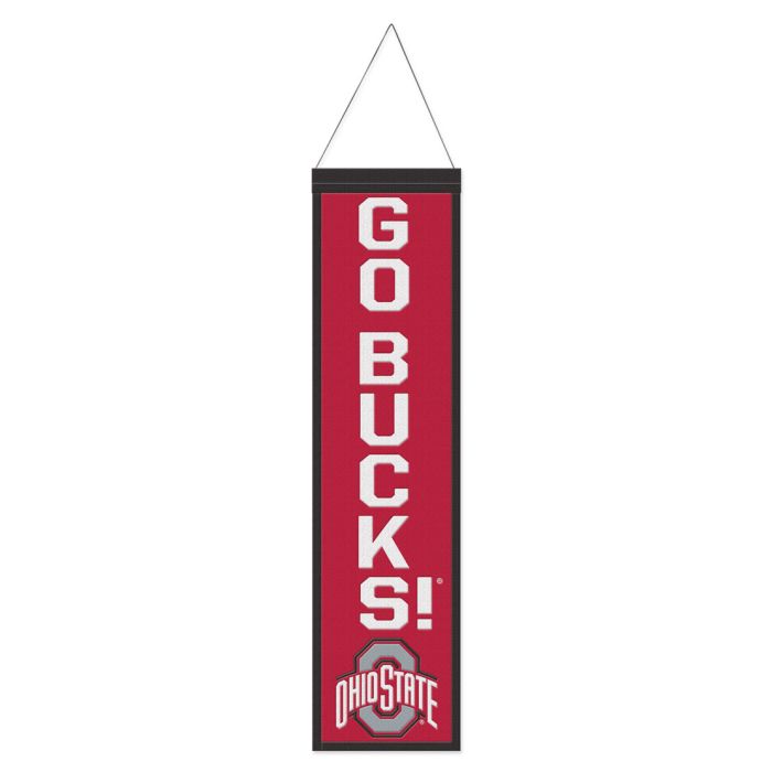 Ohio State Buckeyes Slogan 8" x 32" Wool Banner