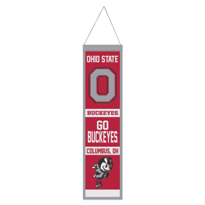 Ohio State Buckeyes Evolution 8" x 32" Wool Banner