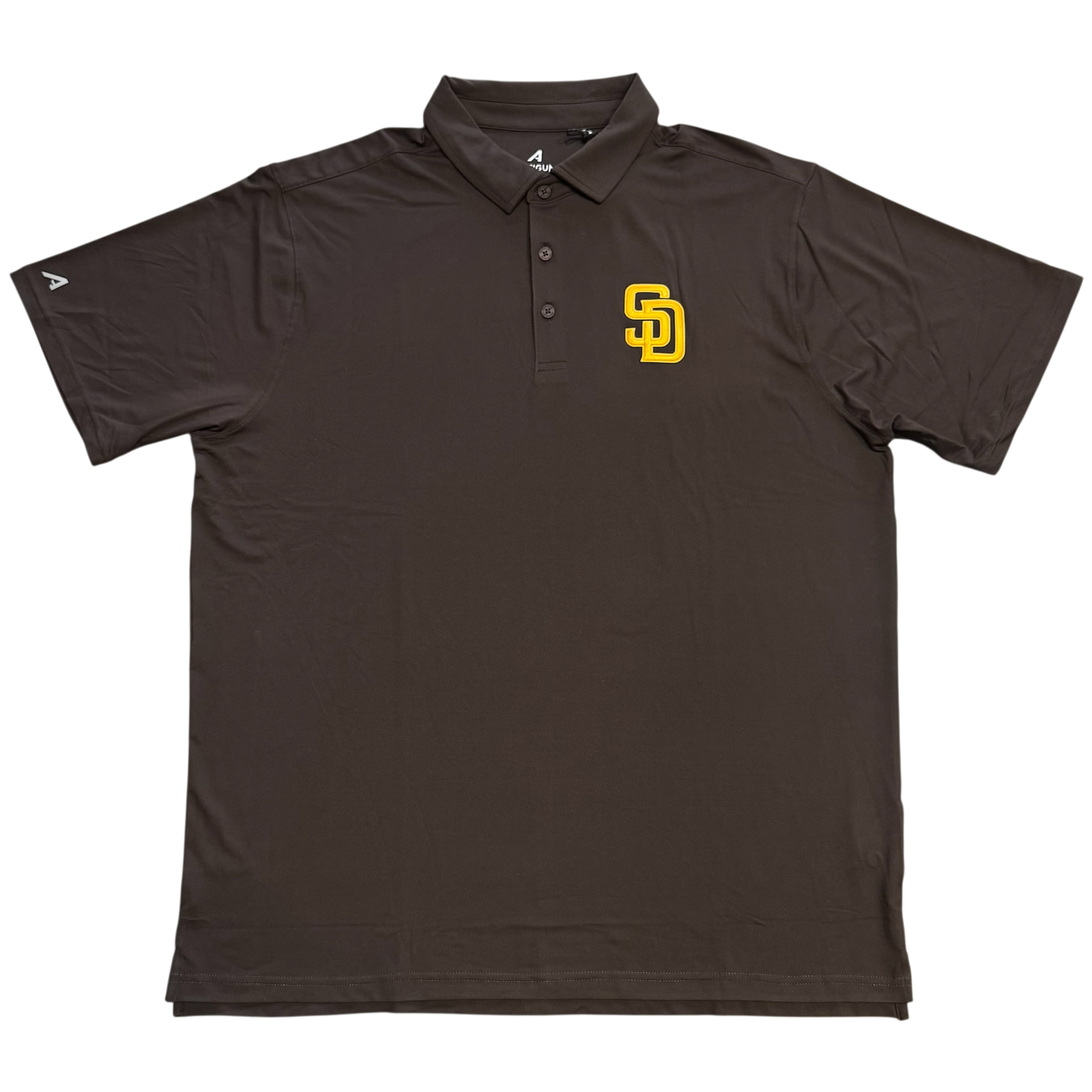 San Diego Padres Men's Antigua Era Dri Fit Polo Shirt - Brown