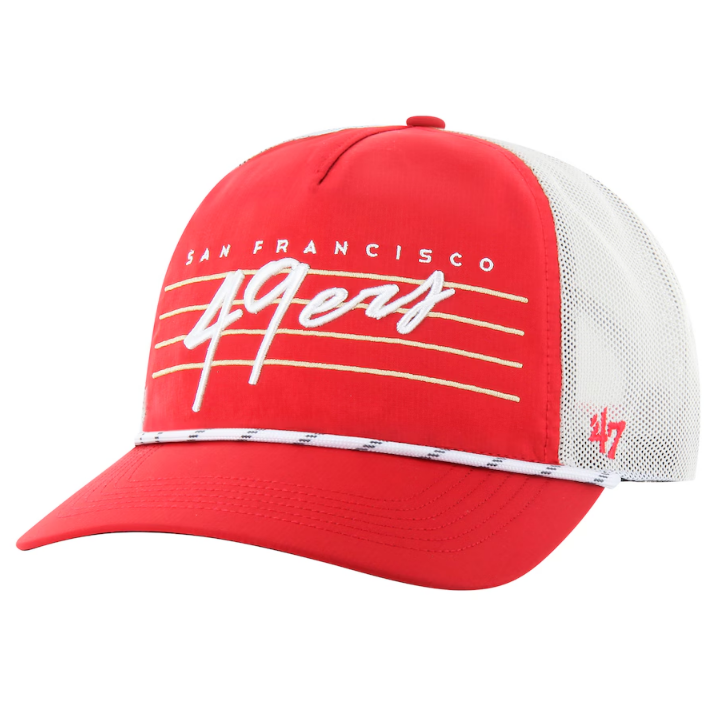 San Francisco 49ers '47 Downburst Mesh Hitch Adjustable Hat - Red