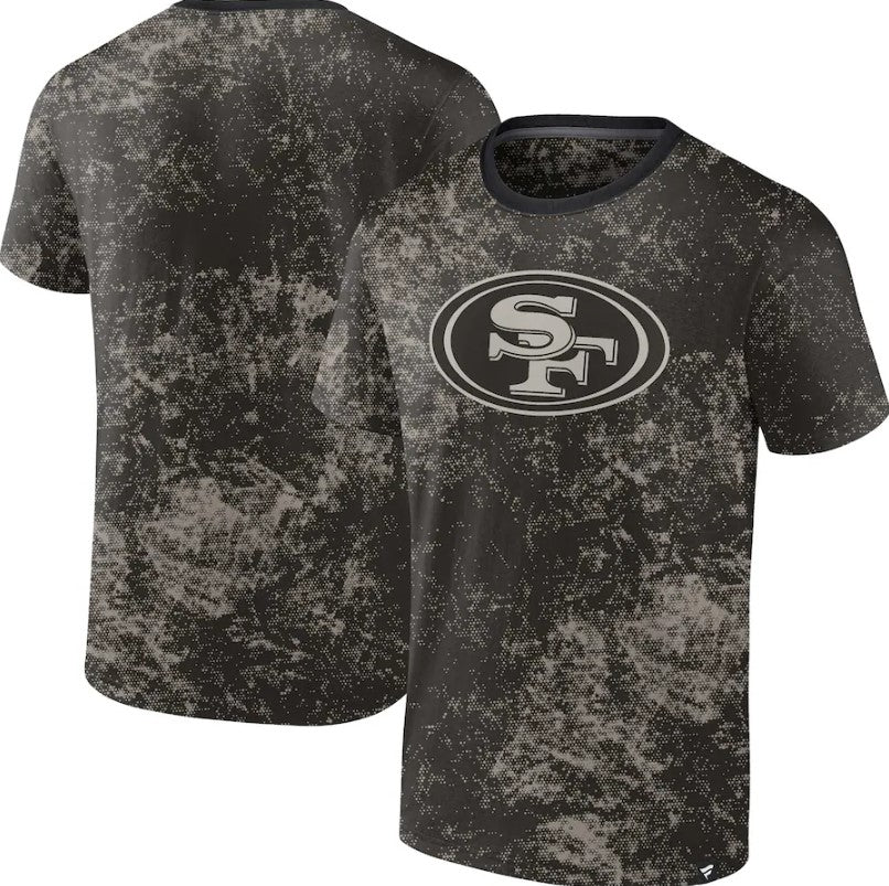 San Francisco 49ers Shadow T-Shirt - Black