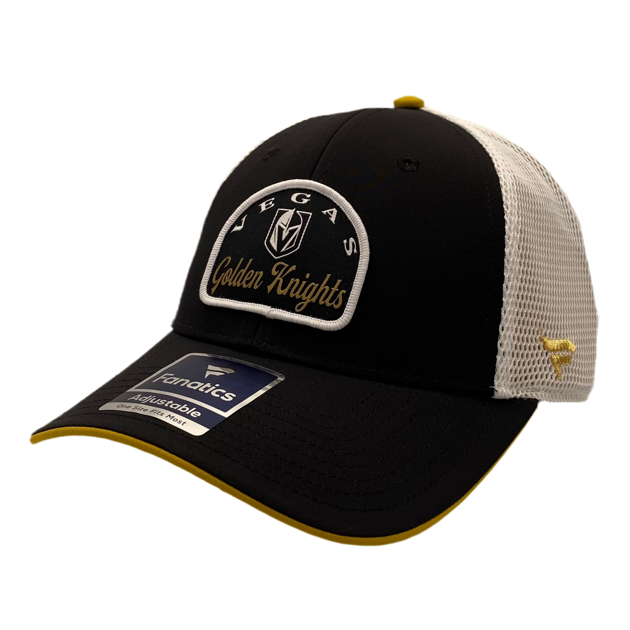 Vegas Golden Knights Semi Circle Patch Black/White/Gold Snapback Hat