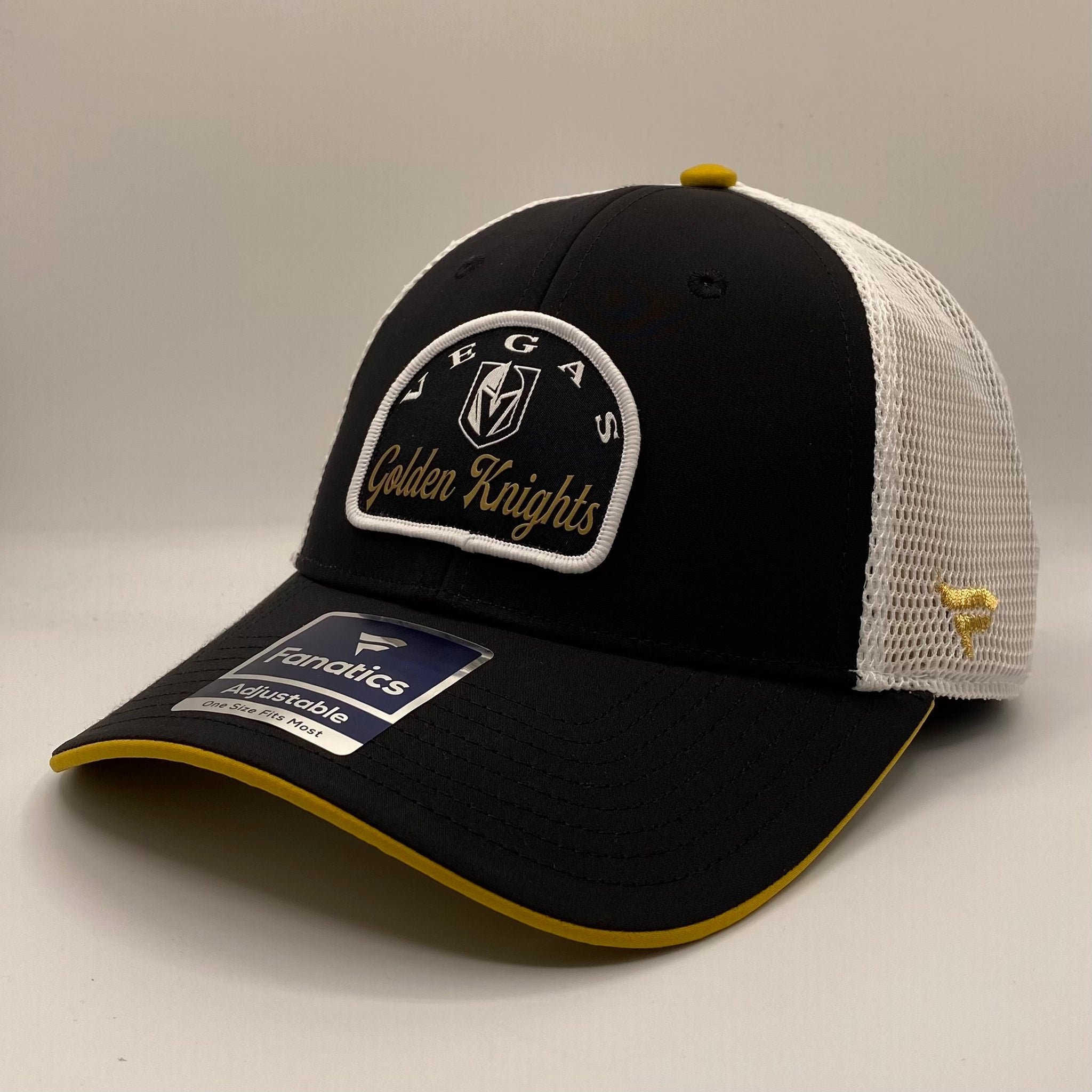 Vegas Golden Knights Semi Circle Patch Black/White/Gold Snapback Hat