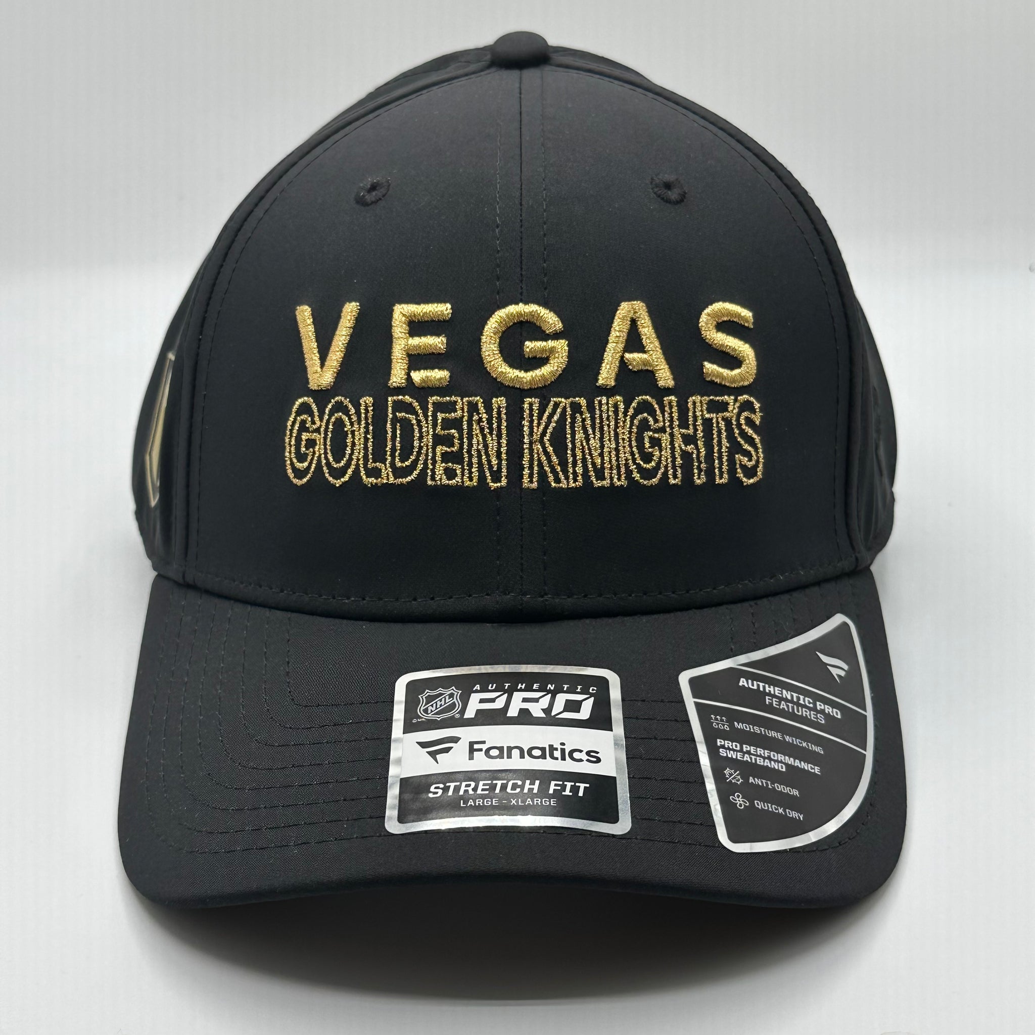 Vegas Golden Knights 2023-24 Authentic Pro Player Flex Hat - BLACK