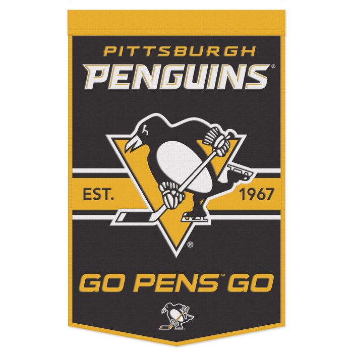 Pittsburgh Penguins Slogan 24" x 38" Wool Banner