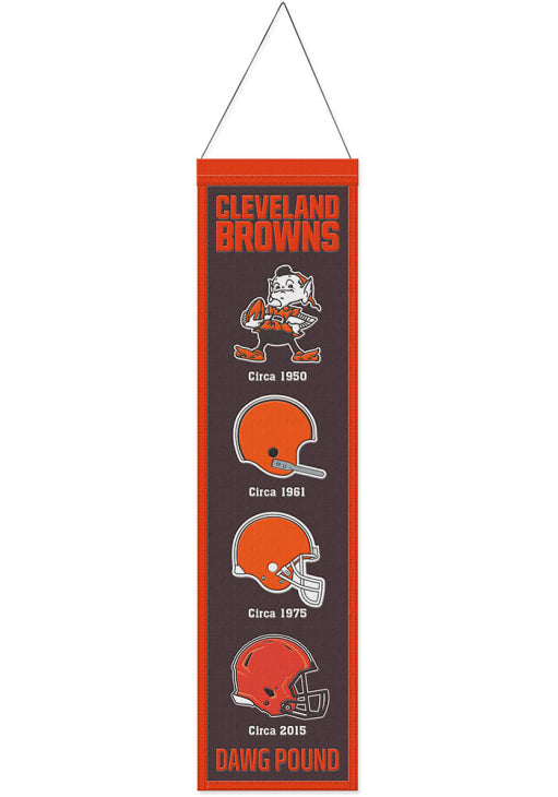 Cleveland Browns Evolution 8" x 32" Wool Banner