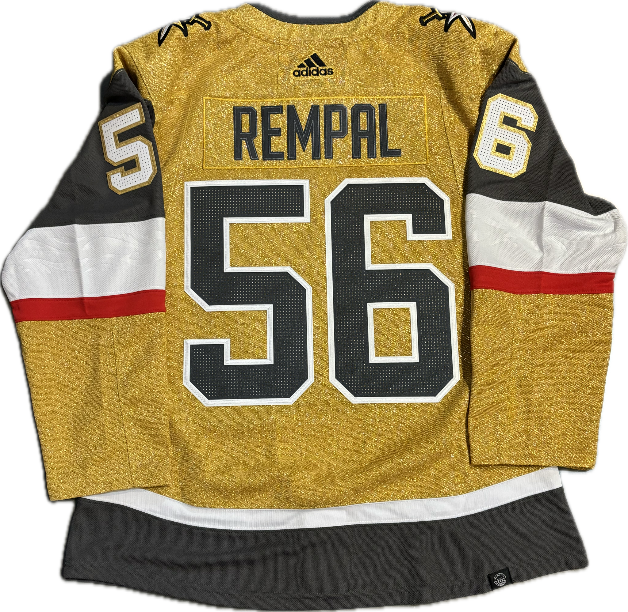 Vegas Golden Knights Rempal Primegreen Adidas Jersey (Gold/White/Gray) (FINAL SALE)