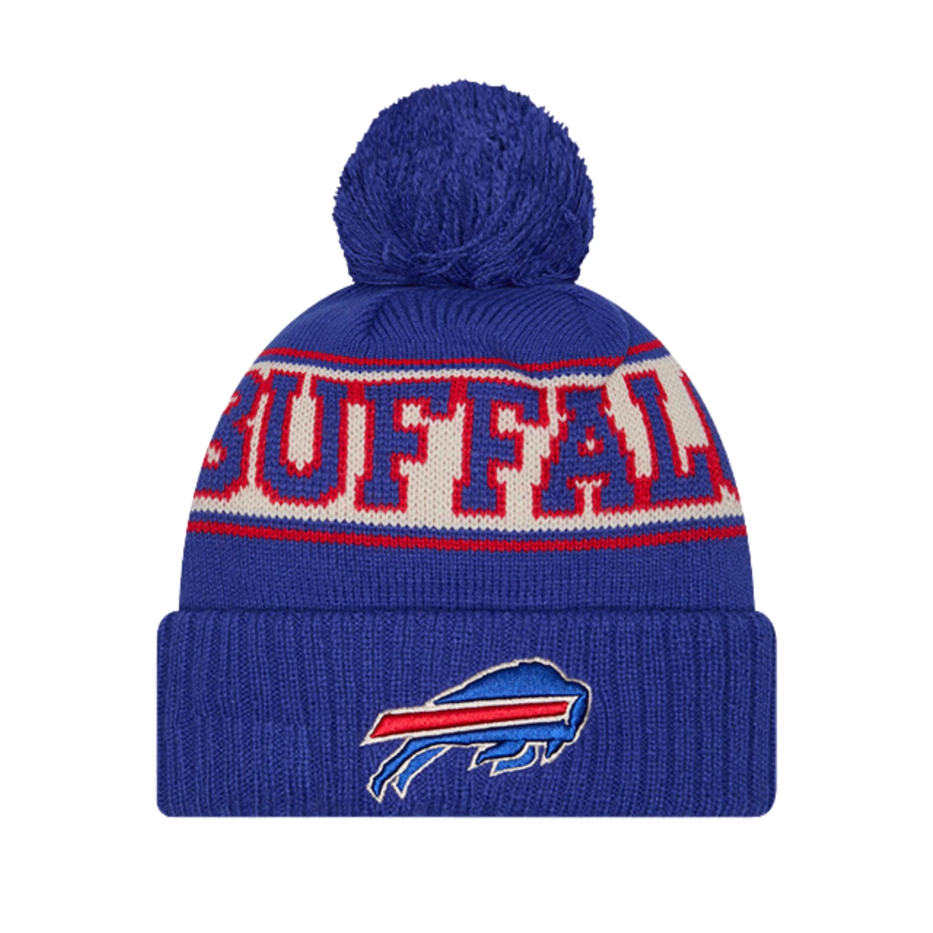 Buffalo Bills Retro Royal Pom Knit