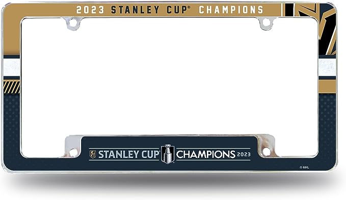 Vegas Golden Knights 2023 Stanley Cup Champions Chrome All Over Frame