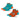 Miami Dolphins Front and Center Socks - 2 Pack