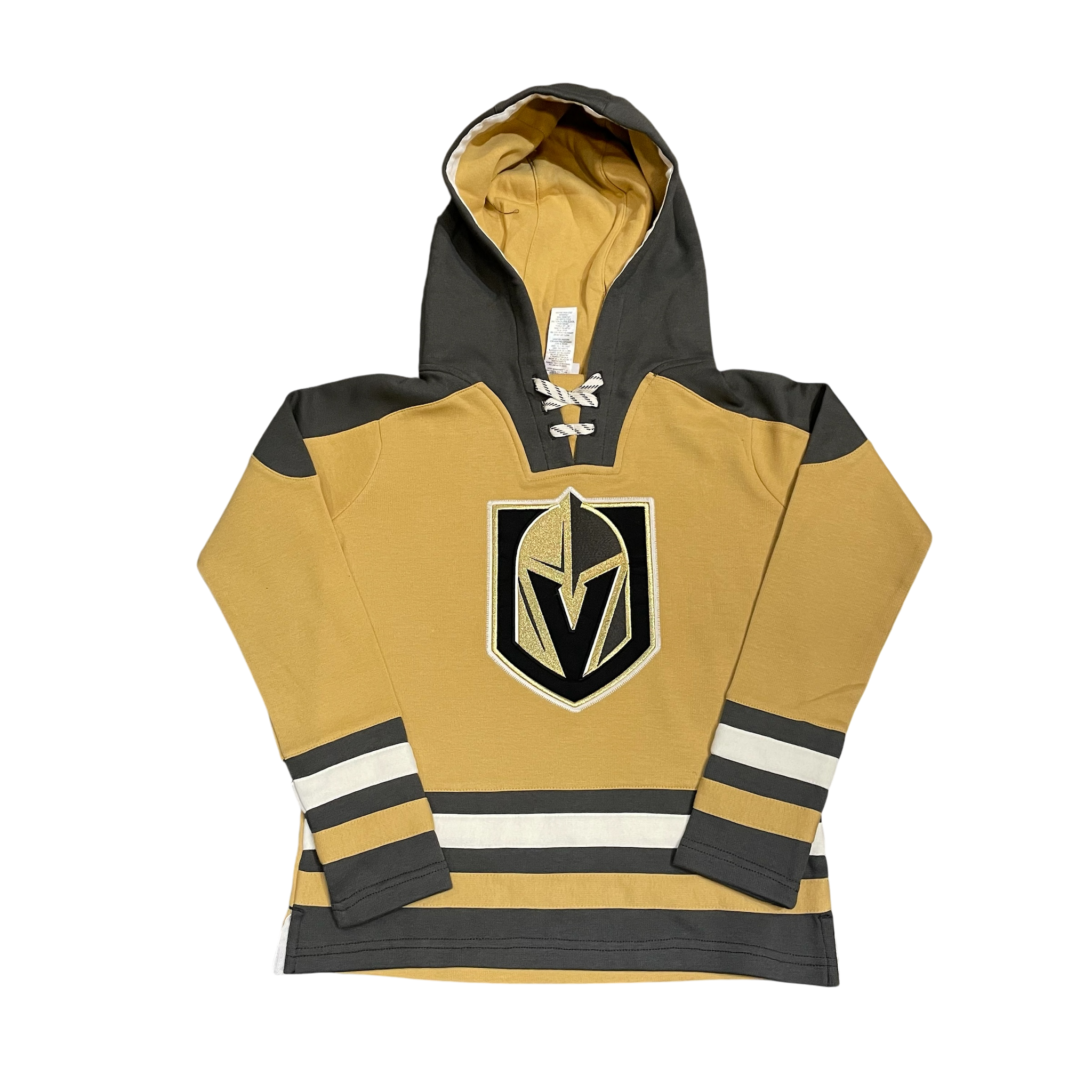 Vegas Golden Knights Youth Gold Lacer Hoodie