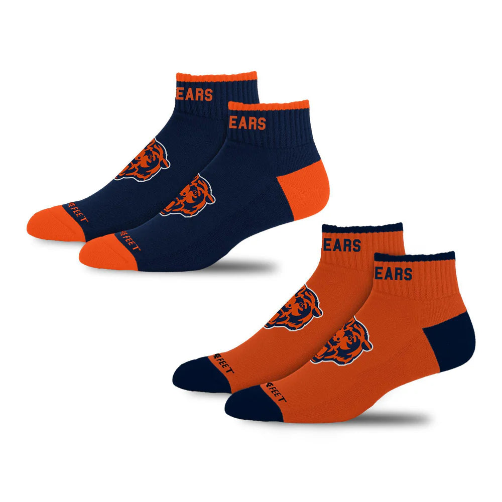 Chicago Bears Front and Center Socks - 2 Pack