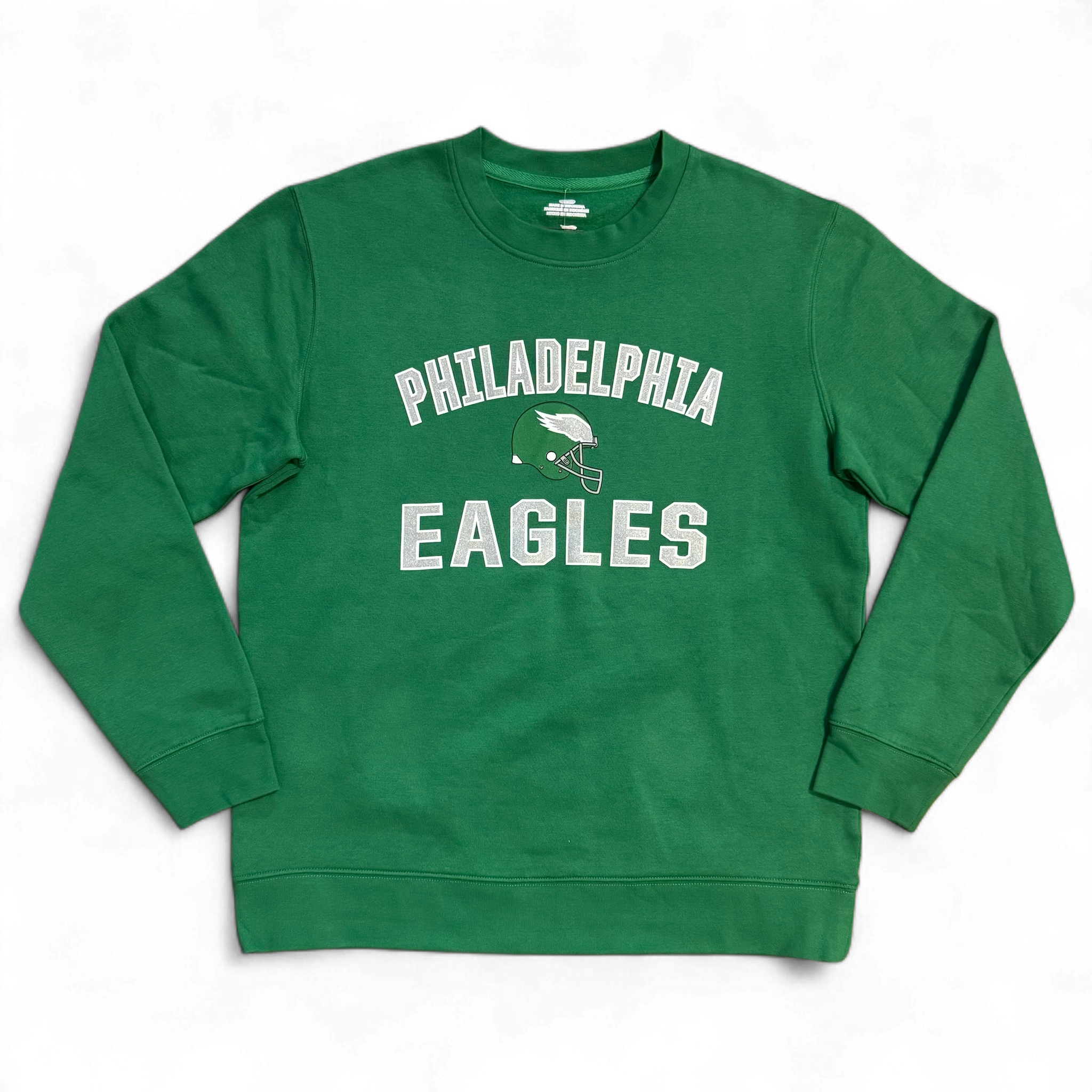 Philadelphia Eagles Men's Victory Arch Kelly Green Crew Neck Shirt ***