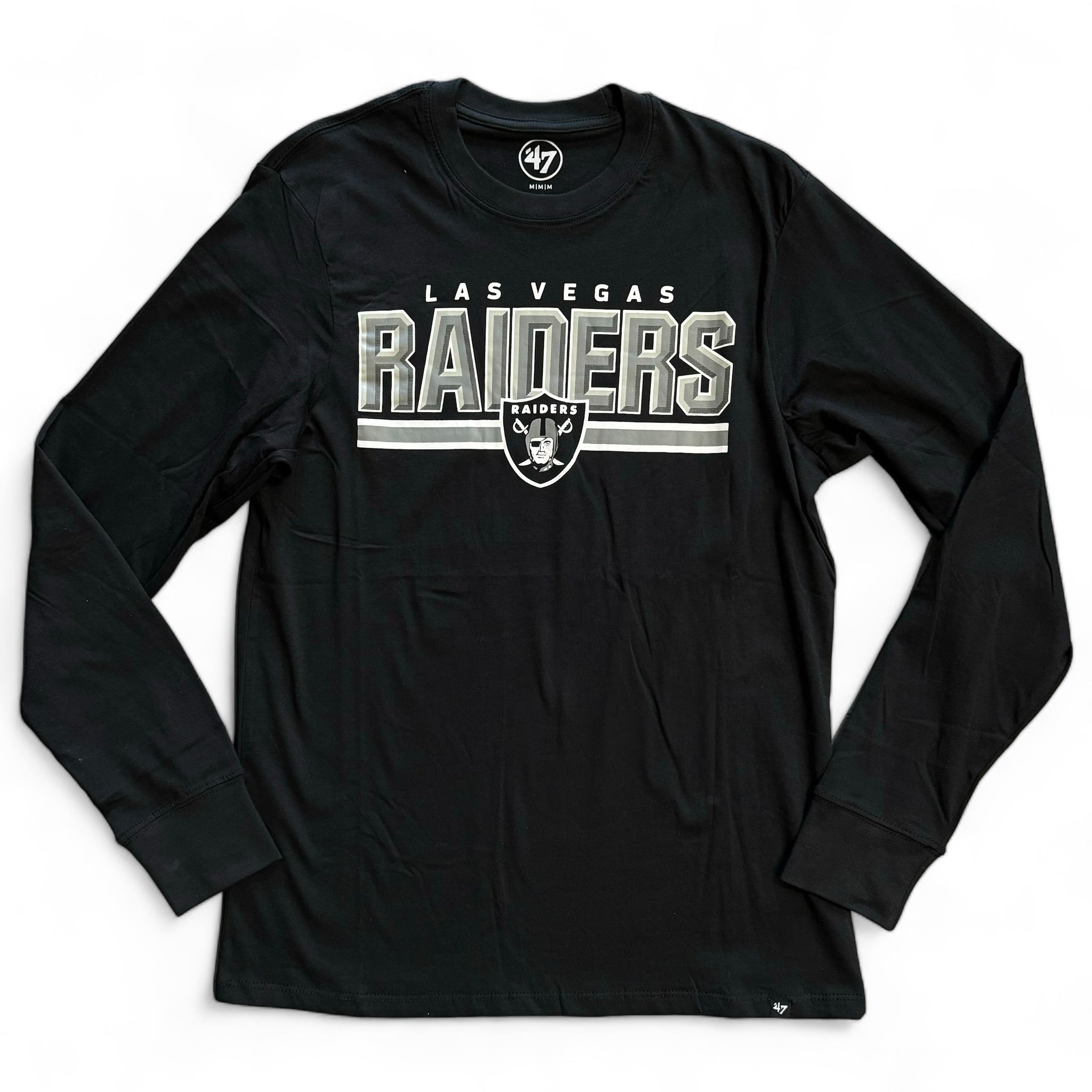 Las Vegas Raiders Men's Block Letter Long Sleeve T-Shirt