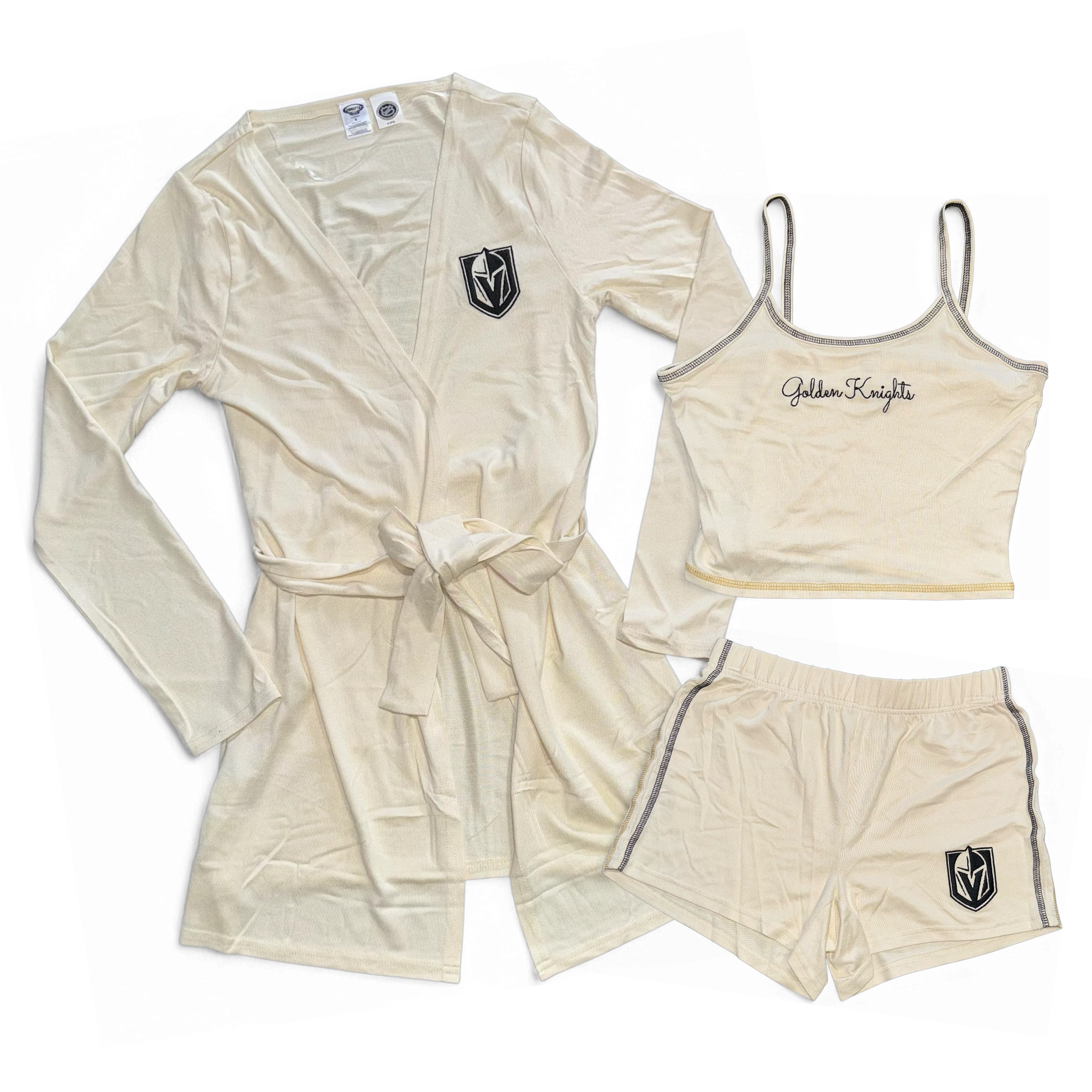 Vegas Golden Knights Rigor Ladies' Tank, Short & Robe Set