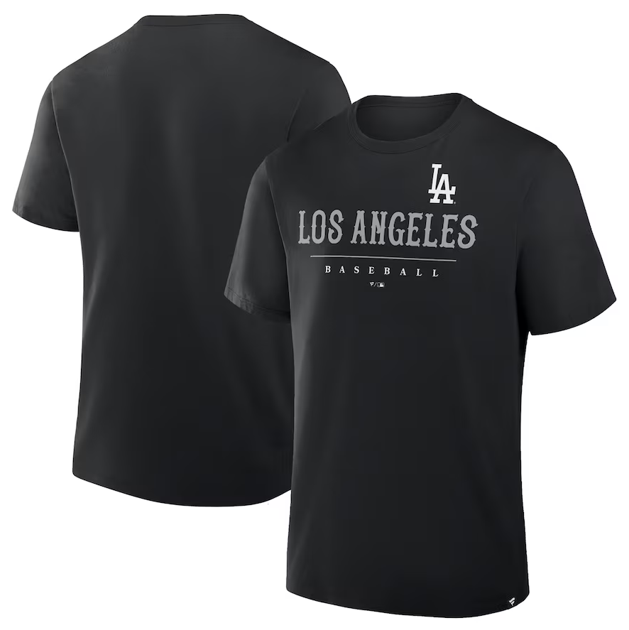 Los Angeles Dodgers Fanatics Color Pop Legacy Clubhouse T-Shirt - Black