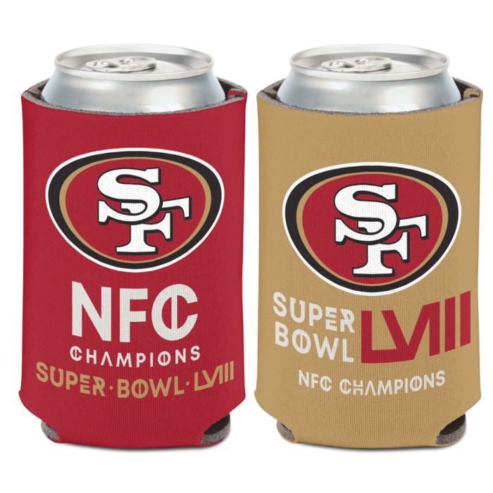 NFC CHAMPIONS SAN FRANCISCO 49ERS CAN COOLER 12 OZ.