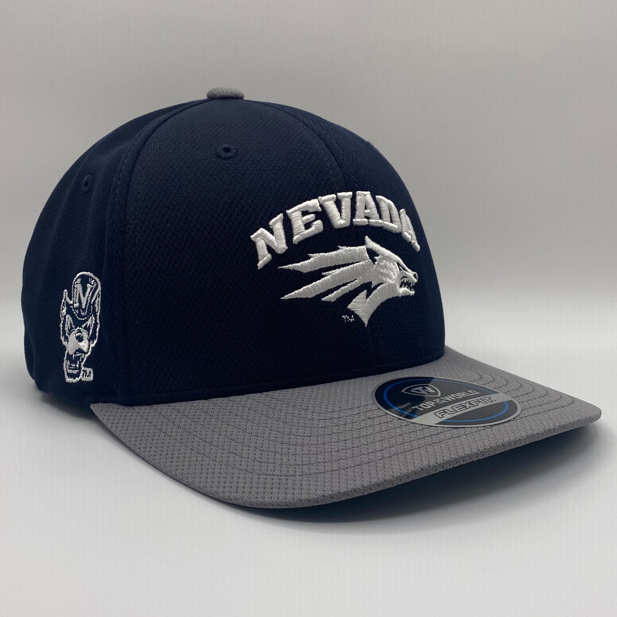 University of Nevada Reno UNR Top of the World Reflex Logo Victory Flex Hat - Navy