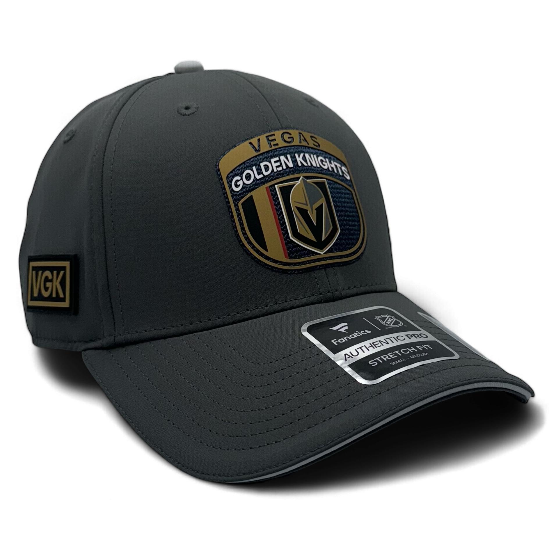 Vegas Golden Knights Fanatics 2024 NHL Draft Flex Hat - Charcoal/Light Gray